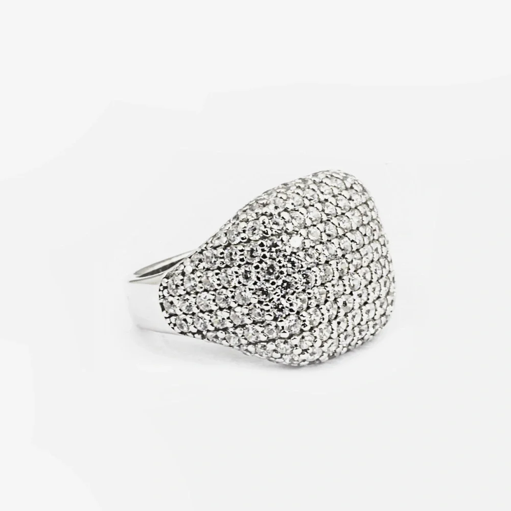 Nove25 Square Signet Brillanti Zircon Ring